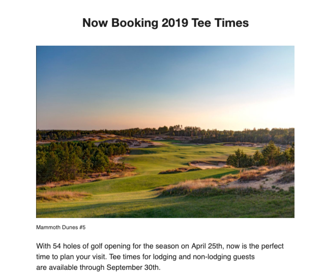 Sand Valley | April 25 opening